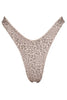 LAHANA SWIM SWIMWEAR LAHANA EMILIA HIGH CUT BIKINI BOTTOM - BROWN LEOPARD