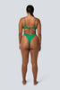 LAHANA SWIM SWIMWEAR LAHANA EMILIA HIGH CUT BIKINI BOTTOM - EMERALD GREEN