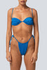 LAHANA SWIM SWIMWEAR LAHANA SCARLETT BRA BIKINI TOP - RIBBED BLUE SAPPHIRE