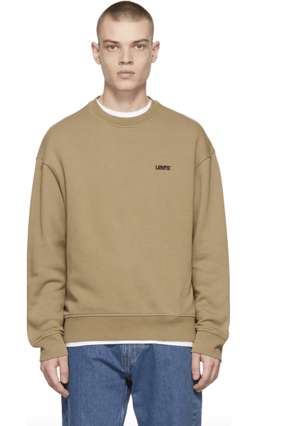 LEVIS CREW NECK LEVI'S RED TAB CREWNECK SWEATSHIRT - KHAKI
