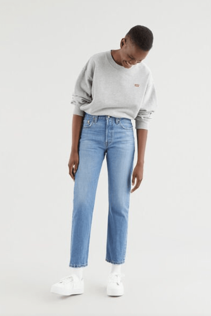 LEVIS LADIES JEANS LEVI'S 501 ORIGINAL CROPPED JEANS - ATHENS DAY TO DAY
