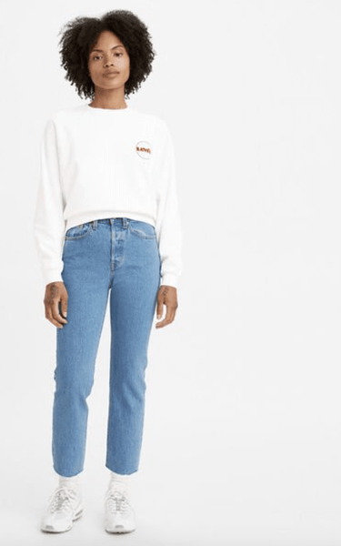 LEVIS LADIES JEANS LEVI'S WEDGIE STRAIGHT - JAZZ WAVE