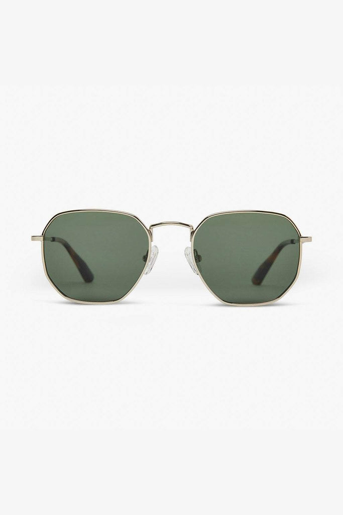 LOCAL SUPPLY SUNGLASSES LOCAL SUPPLY DXB - GOLD/GREEN