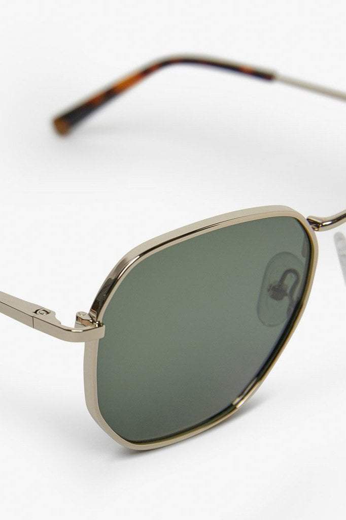 LOCAL SUPPLY SUNGLASSES LOCAL SUPPLY DXB - GOLD/GREEN