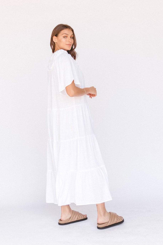 LULLABY CLUB DRESSES LULLABY CLUB NIKITA MAXI DRESS - WHITE