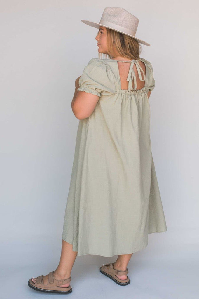 LULLABY CLUB DRESSES LULLABY CLUB SAWYER BABY DOLL DRESS - SAGE