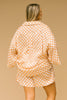 LULLABY CLUB SHORTS LULLABY CLUB LUXE LOUNGE SHORTS - CHECKER