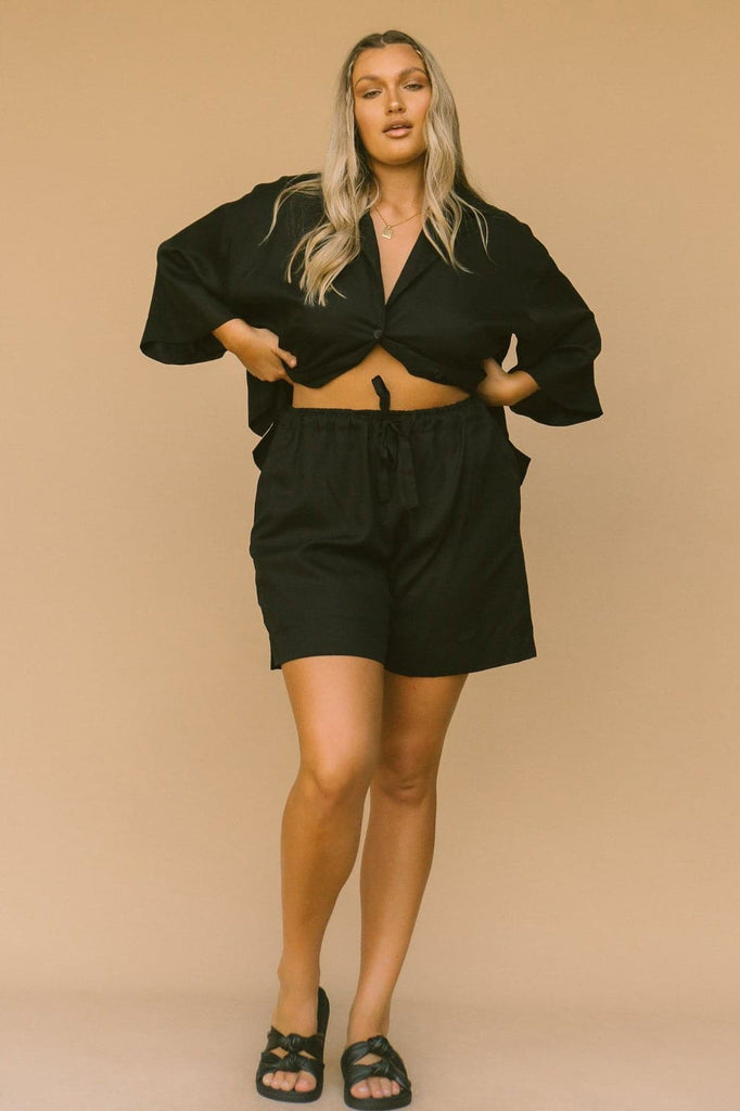 LULLABY CLUB SHORTS LULLABY CLUB LUXE LOUNGE SHORTS - JETT