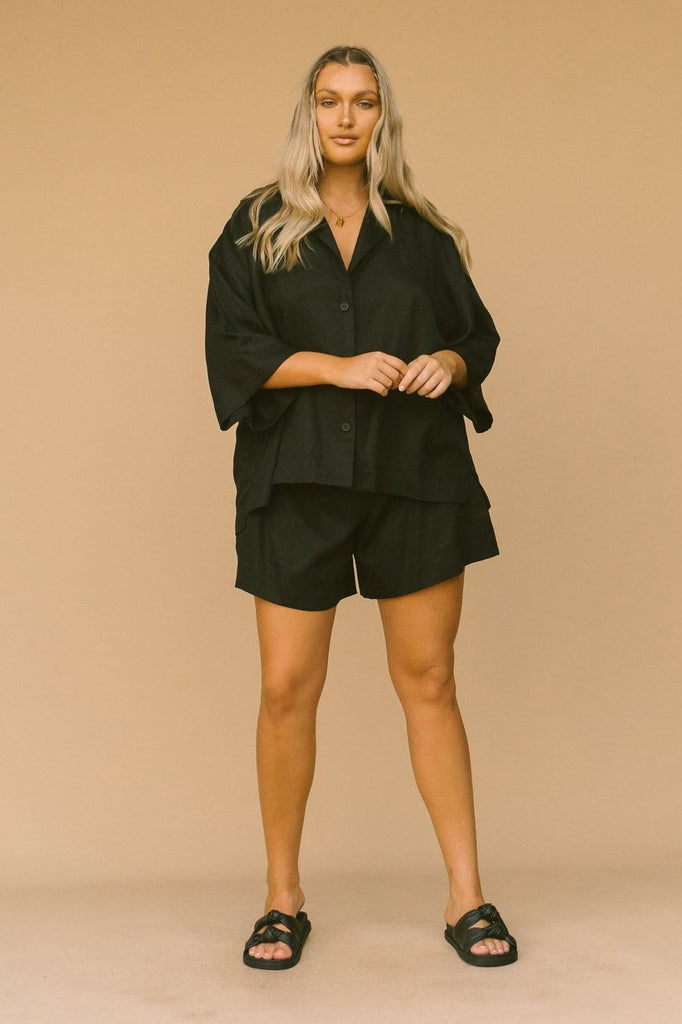LULLABY CLUB SHORTS LULLABY CLUB LUXE LOUNGE SHORTS - JETT