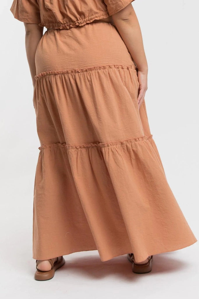 LULLABY CLUB SKIRTS LULLABY CLUB DAHLIA MAXI SKIRT - CLAY