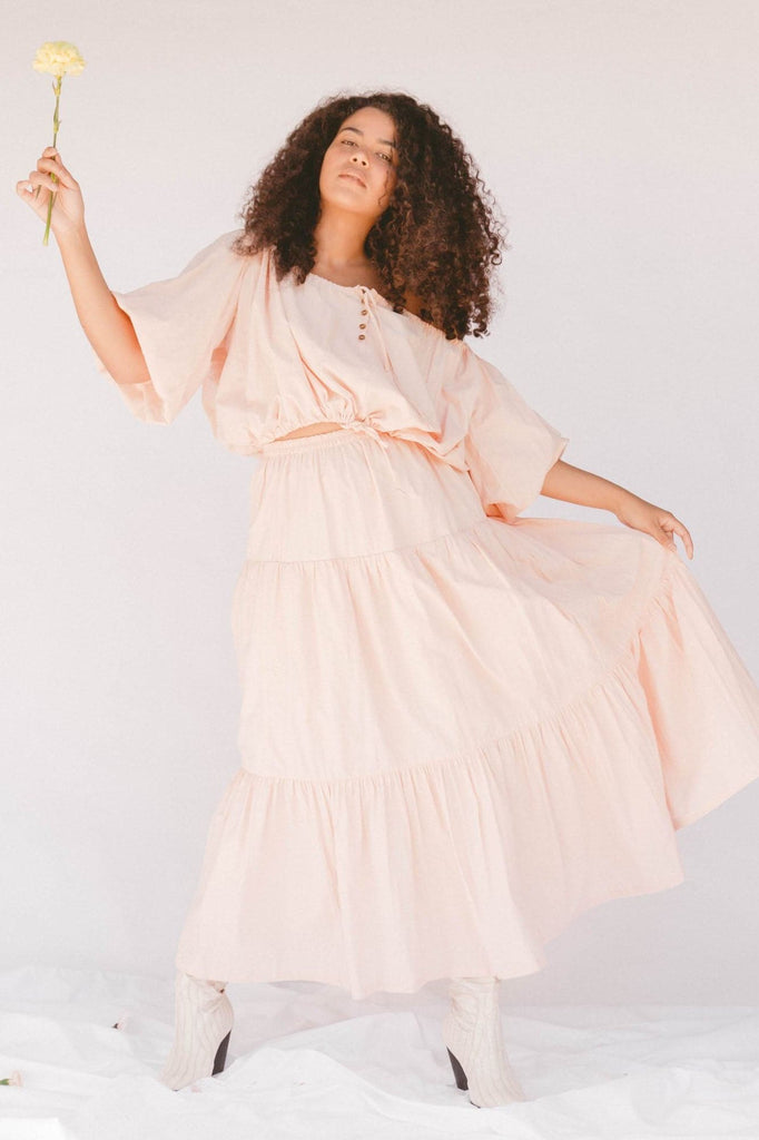 LULLABY CLUB SKIRTS LULLABY CLUB KAIRA SKIRT - PEACH PINK