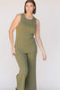 LULLABY CLUB TOPS LULLABY CLUB FLORA KNIT TANK - FERN