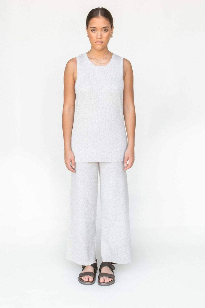 LULLABY CLUB TOPS LULLABY CLUB FLORA KNIT TANK - PEPPER