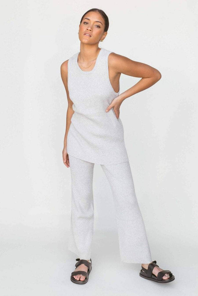 LULLABY CLUB TOPS LULLABY CLUB FLORA KNIT TANK - PEPPER