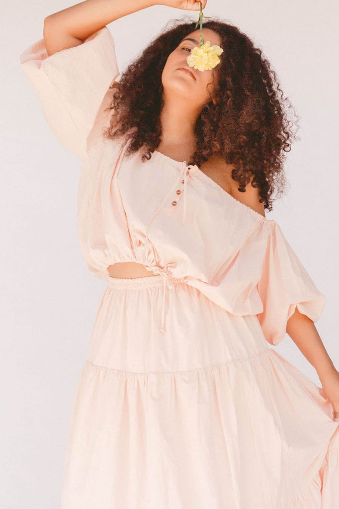 LULLABY CLUB TOPS LULLABY CLUB KAIRA TOP - PEACH PINK