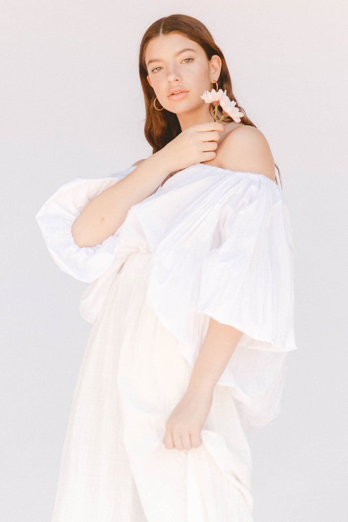 LULLABY CLUB TOPS LULLABY CLUB KAIRA TOP - WHITE