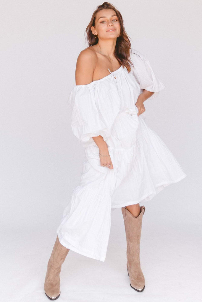 LULLABY CLUB TOPS LULLABY CLUB KAIRA TOP - WHITE