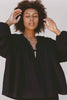 LULLABY CLUB TOPS LULLABY CLUB PENNY SMOCK BLOUSE - BLACK