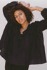 LULLABY CLUB TOPS LULLABY CLUB PENNY SMOCK BLOUSE - BLACK