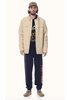 MISFIT APPAREL CREW NECK MISFIT PARALLELS WORKER JACKET - OFF WHITE