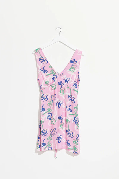 MISFIT APPAREL DRESSES MISFIT OUTER BOWERS DRESS - CANDY PINK