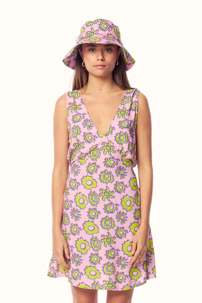 MISFIT APPAREL DRESSES MISFIT PRIMAVERA DRESS - CANDY PINK
