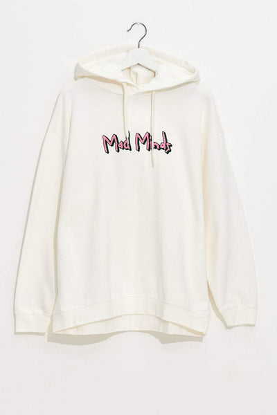 MISFIT APPAREL JUMPER MISFIT HYPER FINE OS HOOD - WHITE