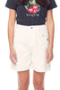 MISFIT APPAREL LADIES DENIM SHORTS MISFIT HEAVENLY PEOPLE SHORTS - WHITE