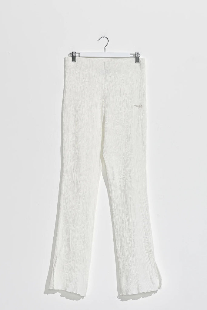 MISFIT APPAREL LADIES PANTS MISFIT BEING FRANC PANTS - WHITE