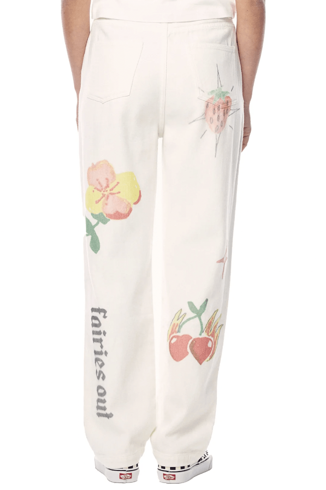 MISFIT APPAREL LADIES PANTS MISFIT FAIRIES OUT PANT - WHITE