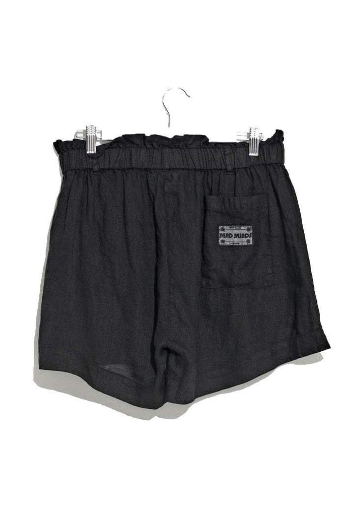 MISFIT APPAREL LADIES PANTS MISFIT MOTION READS LINEN SHORT - BLACK