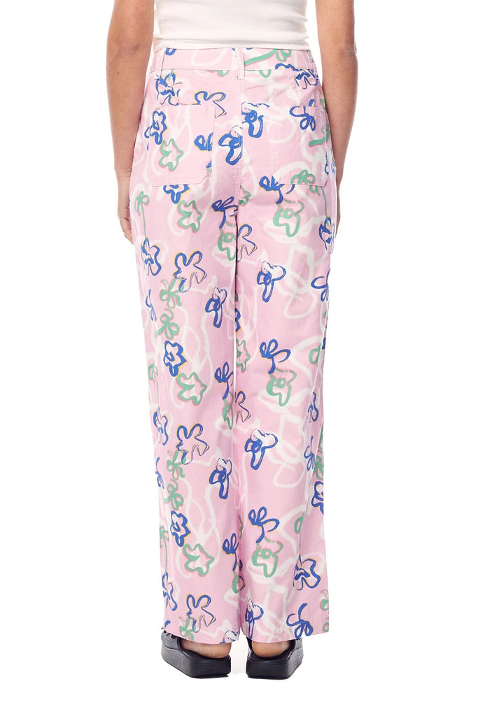 MISFIT APPAREL LADIES PANTS MISFIT OUTER BOWERS PANTS - CANDY PINK