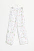 MISFIT APPAREL LADIES PANTS MISFIT TARIFA GROON PANTS - WHITE MULTI