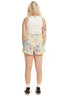 MISFIT APPAREL LADIES SHORTS MISFIT JUNGLE SOUP LINEN SHORT - MULTI