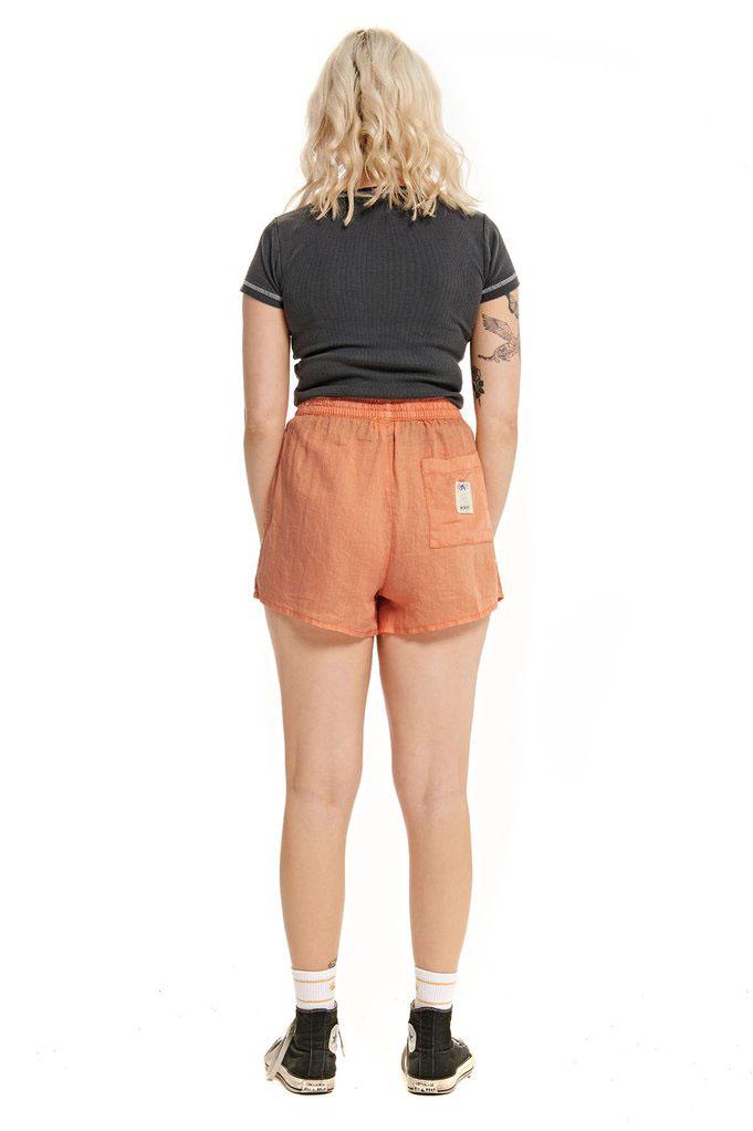 MISFIT APPAREL LADIES SHORTS MISFIT PRUNE BUTTERFLY SHORT - CORAL