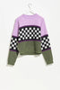 MISFIT APPAREL LADIES SWEATER MISFIT MINISTRY CHUNKY KNIT - LILAC