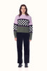 MISFIT APPAREL LADIES SWEATER MISFIT MINISTRY CHUNKY KNIT - LILAC