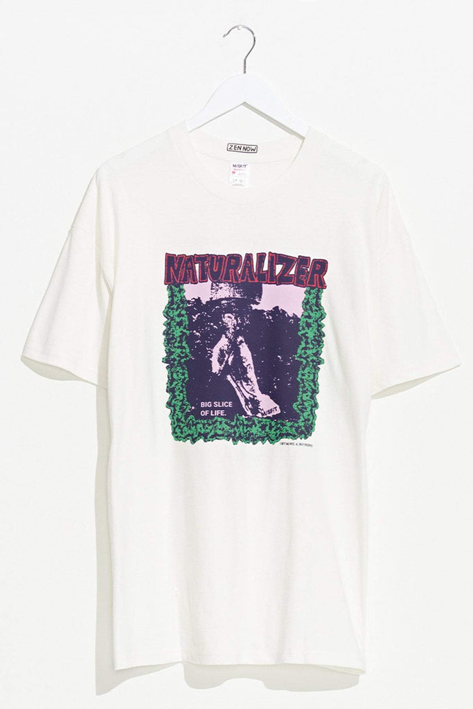 MISFIT APPAREL TEES MISFIT NATURALIZER 50/50 TEE - WASHED WHITE