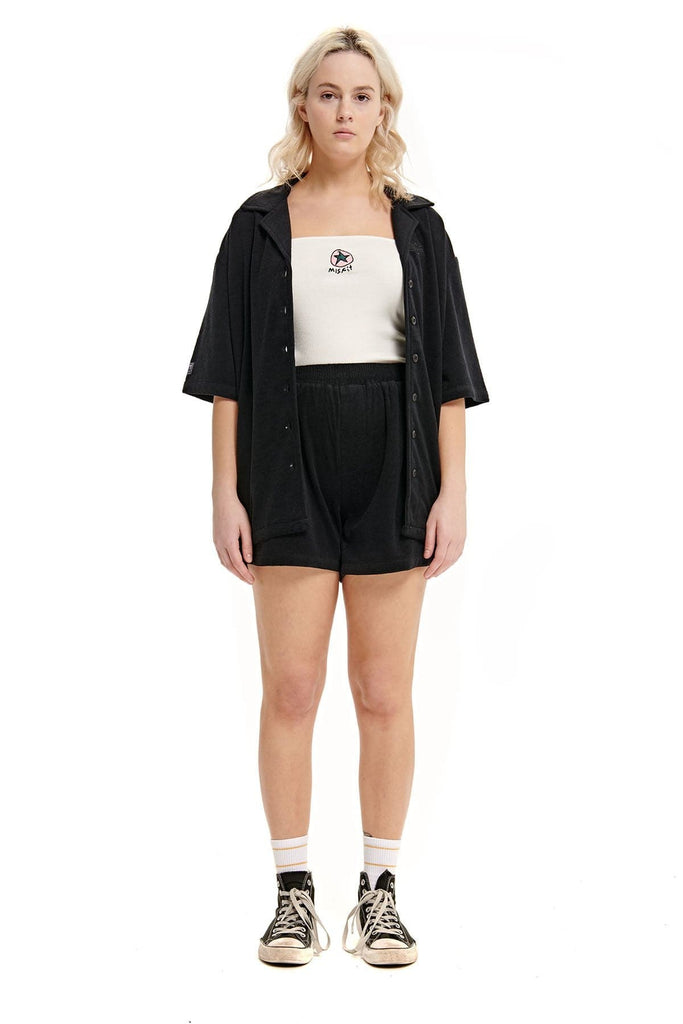 MISFIT APPAREL TOPS MISFIT AUTOMNE SHIRT - BLACK