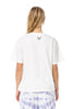 MISFIT APPAREL TOPS MISFIT BUTTERFLING BABY TEE - WASHED WHITE
