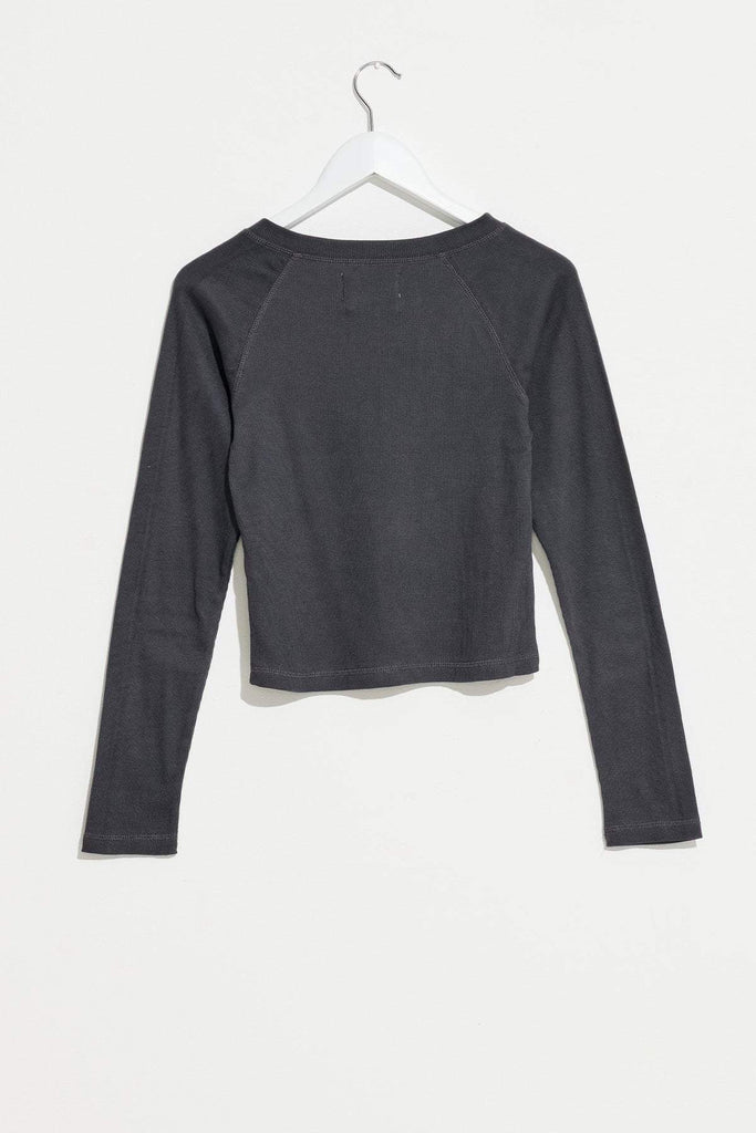 MISFIT APPAREL TOPS MISFIT PEACE DEMO RAGLAN - VINTAGE BLACK