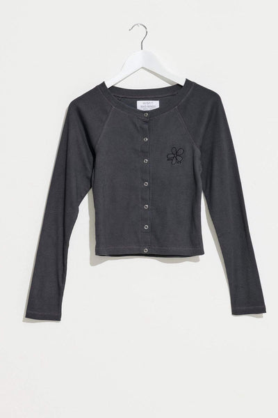 MISFIT APPAREL TOPS MISFIT PEACE DEMO RAGLAN - VINTAGE BLACK
