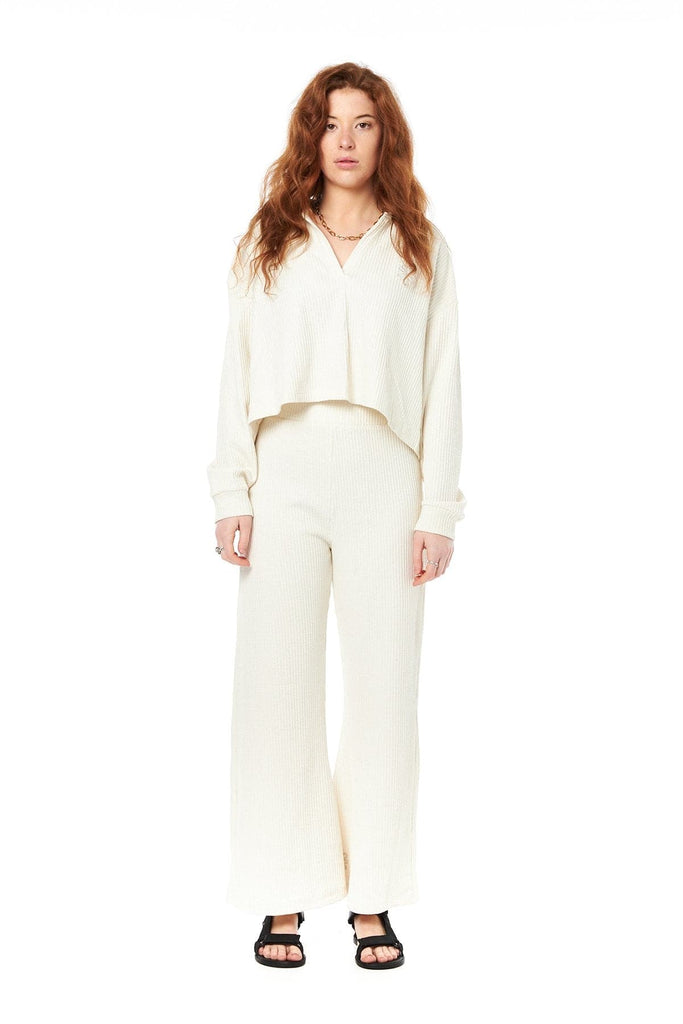 MISFIT APPAREL TOPS MISFIT YOUNG ALCHEMY LS TOP - DIRTY WHITE