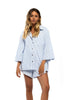 MISFIT APPAREL TOPS MISFIT YOUR ISRAEL SHIRT - BLUE STRIPE