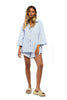 MISFIT APPAREL TOPS MISFIT YOUR ISRAEL SHIRT - BLUE STRIPE