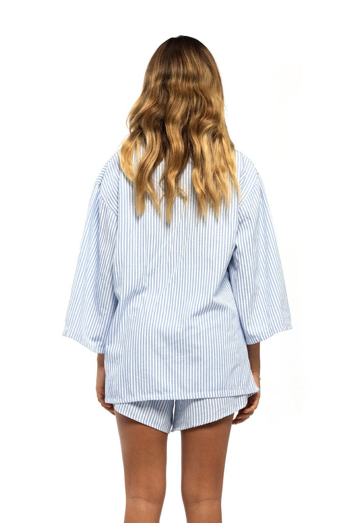 MISFIT APPAREL TOPS MISFIT YOUR ISRAEL SHIRT - BLUE STRIPE