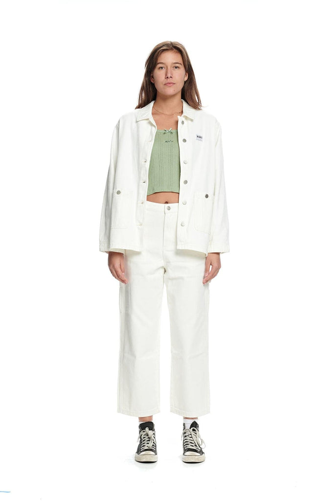 MISFIT APPAREL TRACKPANTS MISFIT MOOD PEAKS WORKERS JACKET - WASHED WHITE