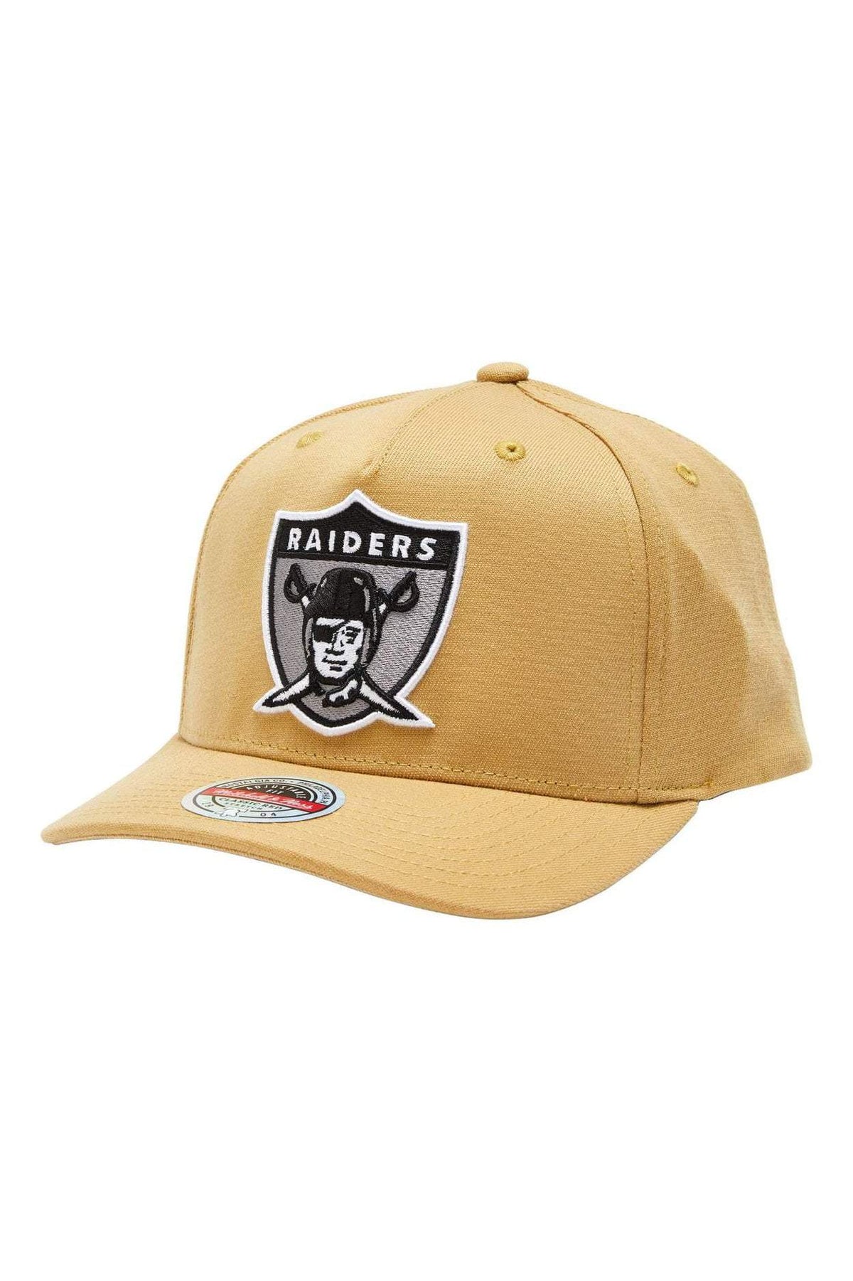MITCHELL NESS 'RAIDERS' 110 FLEX SNAPBACK CAP TAN