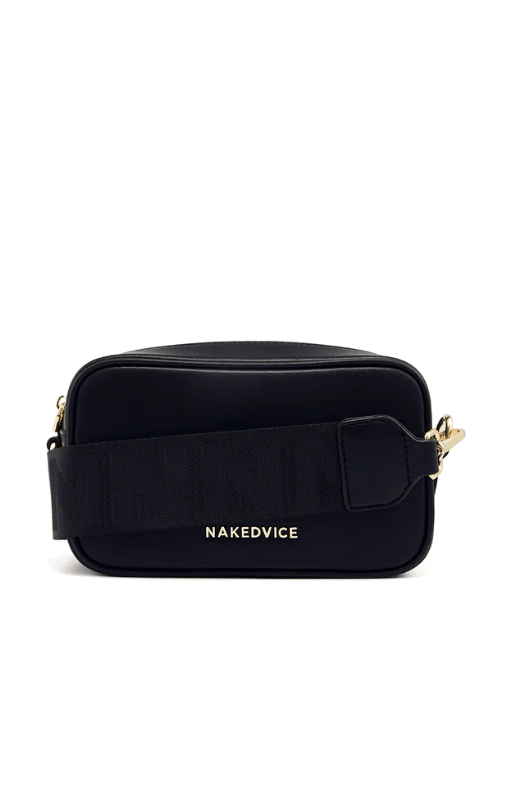 NAKEDVICE LADIES BAGS & WALLETS NAKED VICE THE MAC JUNO BAG - BLACK/GOLD