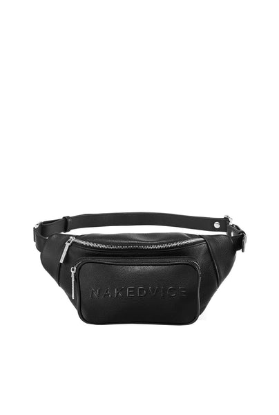 NAKEDVICE LADIES BAGS & WALLETS NAKEDVICE THE BANKS - BLACK/SILVER